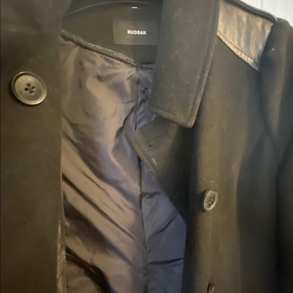 Rudsak Wool & Leather Coat - Picture 9 of 11